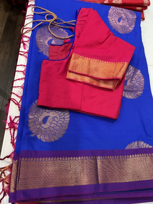 Semi Kanchi silk saree