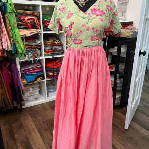 Kalamkari party wear gown