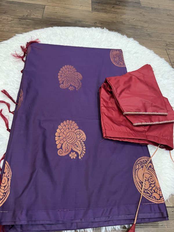 Semi Kanchi soft silk sarees